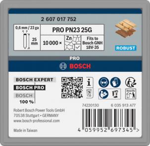 Bosch Professional PRO PN23G Pin,0.65/23g,25mm,Vrz.,10000St (2607017752)