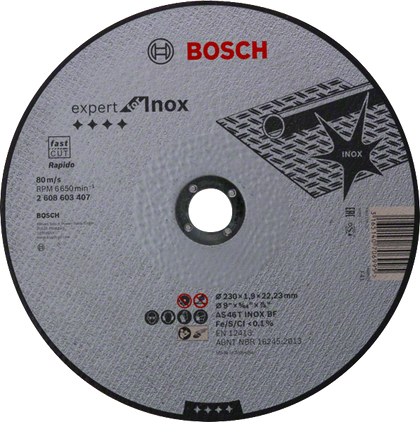 Bosch Professional Trennsch. 230x1,9mm ger. E. f. INOX (2608603407)