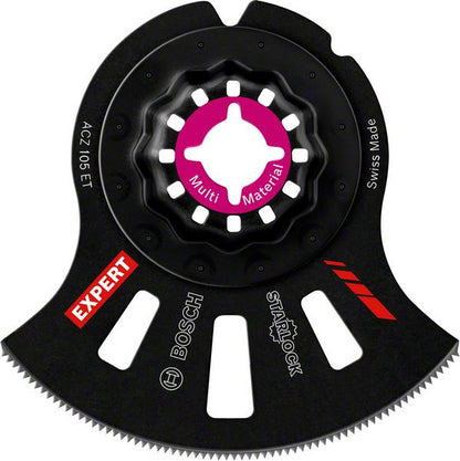 Bosch Professional Expert MultiMaterial Segment Blade (Segmentsägeblatt) ACZ 105 ET Blatt für Multifunktionswerkzeuge, 5 Stück (2608664207)