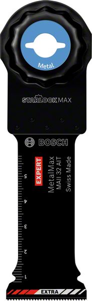 Bosch Professional Expert MetalMax MAII 32 AIT Blatt für Multifunktionswerkzeuge, 70 x 32 mm, 10 Stück (2608900023)