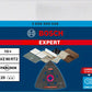 Bosch Professional Expert Sanding Plate AVZ 90 RT2 Blatt für Multifunktionswerkzeuge, 90 mm, 10-tlg. (2608900046)