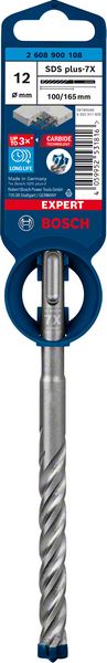 Bosch Professional Expert SDS plus-7X Hammerbohrer, 12 x 100 x 165 mm (2608900108)