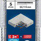Bosch Professional Expert SDS plus-7X Hammerbohrer, 5 x 50 x 115 mm, 30-tlg. (2608900178)