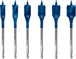 Bosch Professional SELFCUT Flachfräsbohrer 6tlg.14-24mm EXP (2608900332)