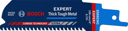 Bosch Professional Expert 'Thick Tough Metal' S 555 CHC Säbelsägeblatt, 1 Stück (2608900364)