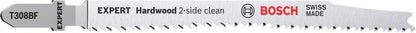 Bosch Professional Expert 'Hardwood 2-side clean' T 308 BF Stichsägeblatt, 25 Stück (2608900545)