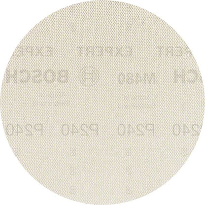 Bosch Professional Expert M480 Schleifnetz für Exzenterschleifer, 125 mm, G 240, 5 Stück (2608900677)