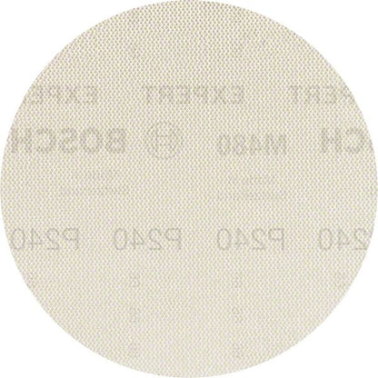 Bosch Professional Expert M480 Schleifnetz für Exzenterschleifer, 150 mm, G 240, 5 Stück (2608900695)