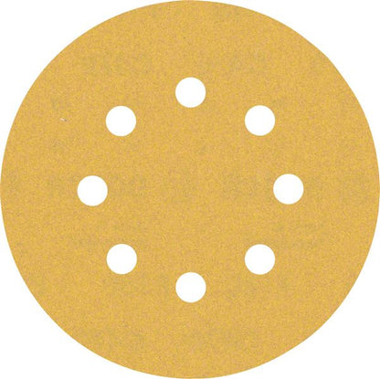 Bosch Professional Expert C470 Schleifpapier mit 8 Löchern für Exzenterschleifer, 125 mm, G 180, 5-tlg. (2608900808)