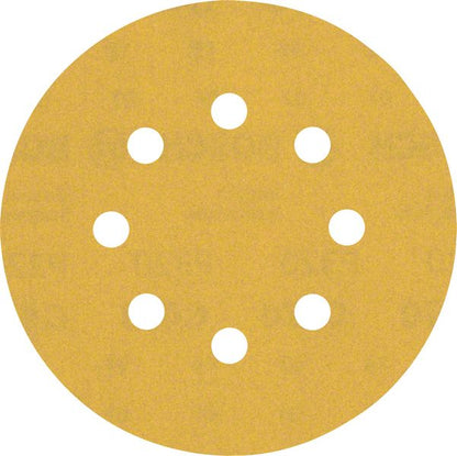 Bosch Professional Expert C470 Schleifpapier mit 8 Löchern für Exzenterschleifer, 125 mm, G 320, 5-tlg. (2608900810)