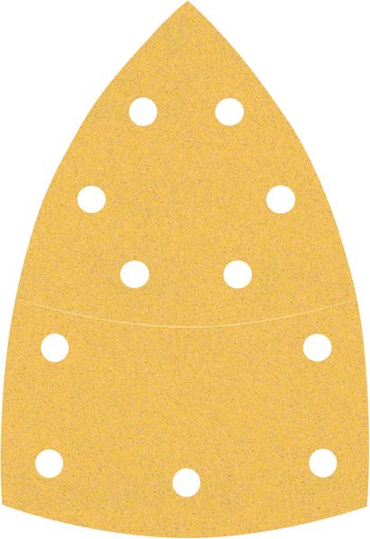 Bosch Professional Expert C470 Schleifpapier mit 11 Löchern für Multischleifer, 102 x 62 mm, 93 mm, G 120, 10-tlg. (2608900888)