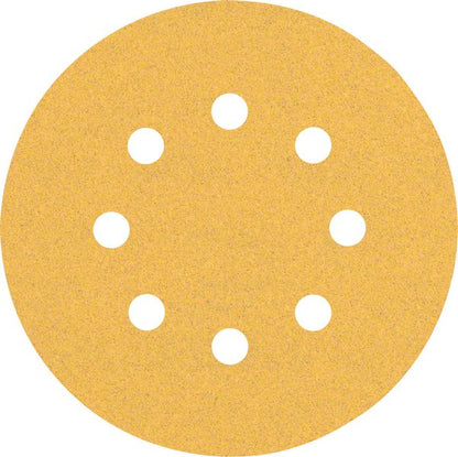 Bosch Professional Expert C470 Schleifpapier mit 8 Löchern für Exzenterschleifer, 125 mm, G 100, 50-tlg. (2608900911)