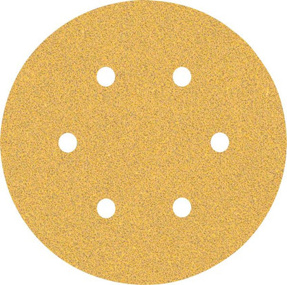 Bosch Professional Expert C470 Schleifpapier mit 6 Löchern für Exzenterschleifer, 150 mm, G 60, 50-tlg. (2608900918)