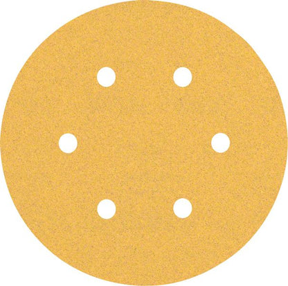 Bosch Professional Expert C470 Schleifpapier mit 6 Löchern für Exzenterschleifer, 150 mm, G 100, 50-tlg. (2608900920)