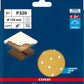 Bosch Professional Expert C470 Schleifpapier Mehrloch für Exzenterschleifer, 125 mm, G 320, 5-tlg. (2608901099)