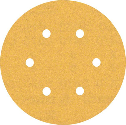 Bosch Professional Expert C470 Schleifpapier mit 6 Löchern für Exzenterschleifer, 150 mm, G 150, 50-tlg. (2608901122)