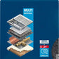 Bosch Professional Expert N880 Vliespad zum Handschleifen, 115 x 140 mm, Medium S, 2-tlg. (2608901219)