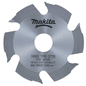 Makita HM-HM-Nutfräseblatt, 100 x 22 mm, 6 Zähne für DPJ180, PJ7000 (B-20644)