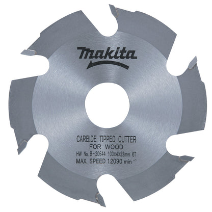 Makita HM-HM-Nutfräseblatt, 100 x 22 mm, 6 Zähne für DPJ180, PJ7000 (B-20644)