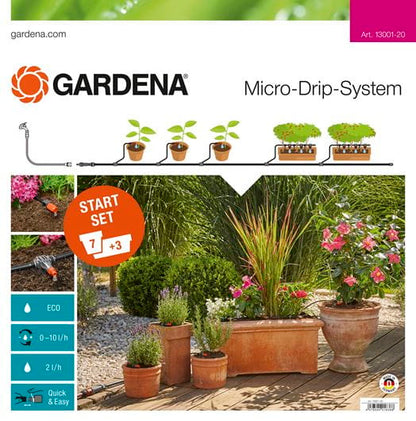 Gardena Micro-Drip-System Start-Set Pflanztöpfe M (13001-20)