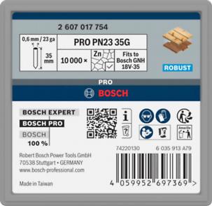 Bosch Professional PRO PN23G Pin,0.65/23g,35mm,Vrz.,10000St (2607017754)