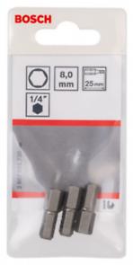 Bosch Professional 3ST Innensechsk.Bit Gr.8 XH 25mm (2607001730)
