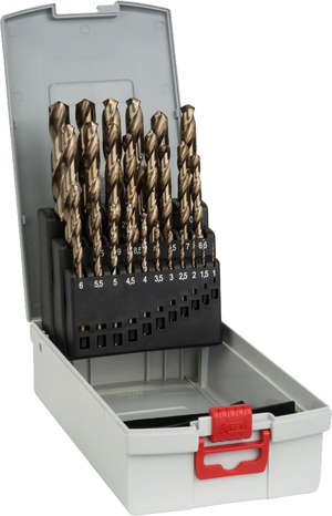 Bosch Profesional Pro Box HSS-Co 135°, 25 tlg. Spiralbohrer-Set 1,0-13,0 mm (2608587018)