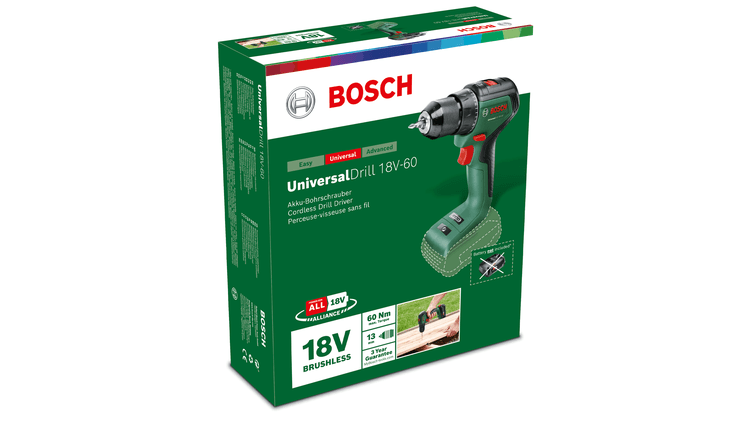 Bosch DIY UniversalDrill 18V-60 Schlagbohrmaschine (06039D7000)