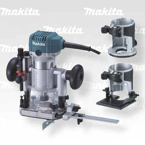 Makita RT0700CX2J Einhandfräse inkl. 15 tlg. 8mm Fräser-Set